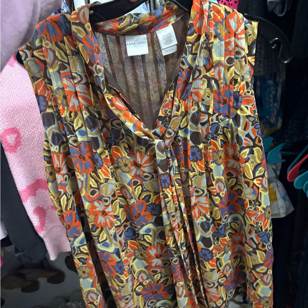 Emma James Multicolor Floral Blouse